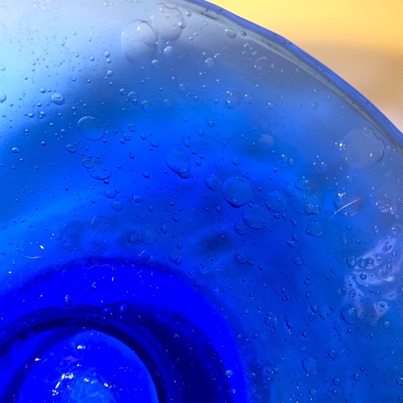 Murano Bubble Art Glass 11” Serving or Fruit Bowl - Picture 5 of 11